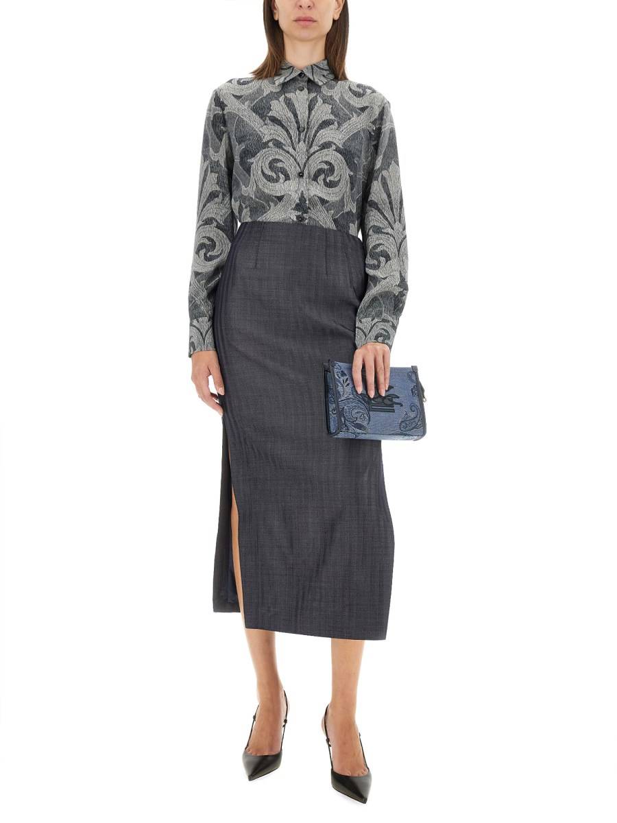 ETRO CAMICIA IN SETA CON STAMPA Qualità