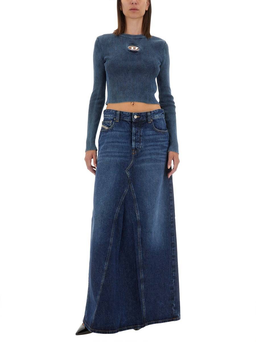 DIESEL GONNA "DE-PAGO" IN DENIM DI COTONE Acquista Ora