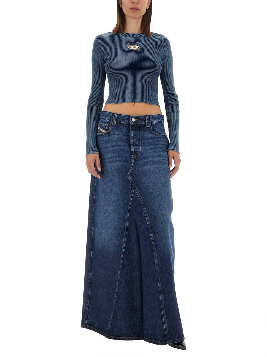 DIESEL TOP IN COTONE CON LOGO Fino Al -60%