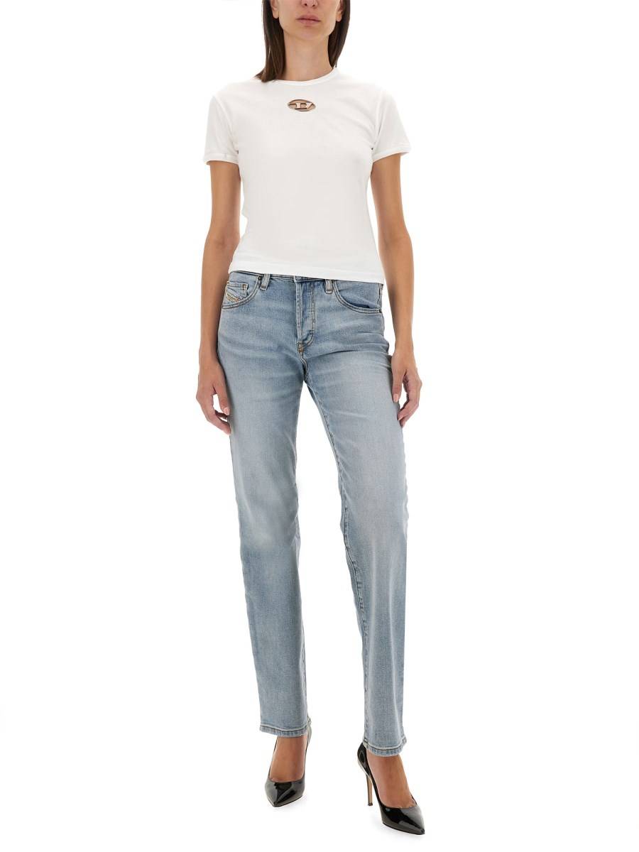 DIESEL T-SHIRT IN JERSEY DI COTONE CON LOGO Affare Del Giorno