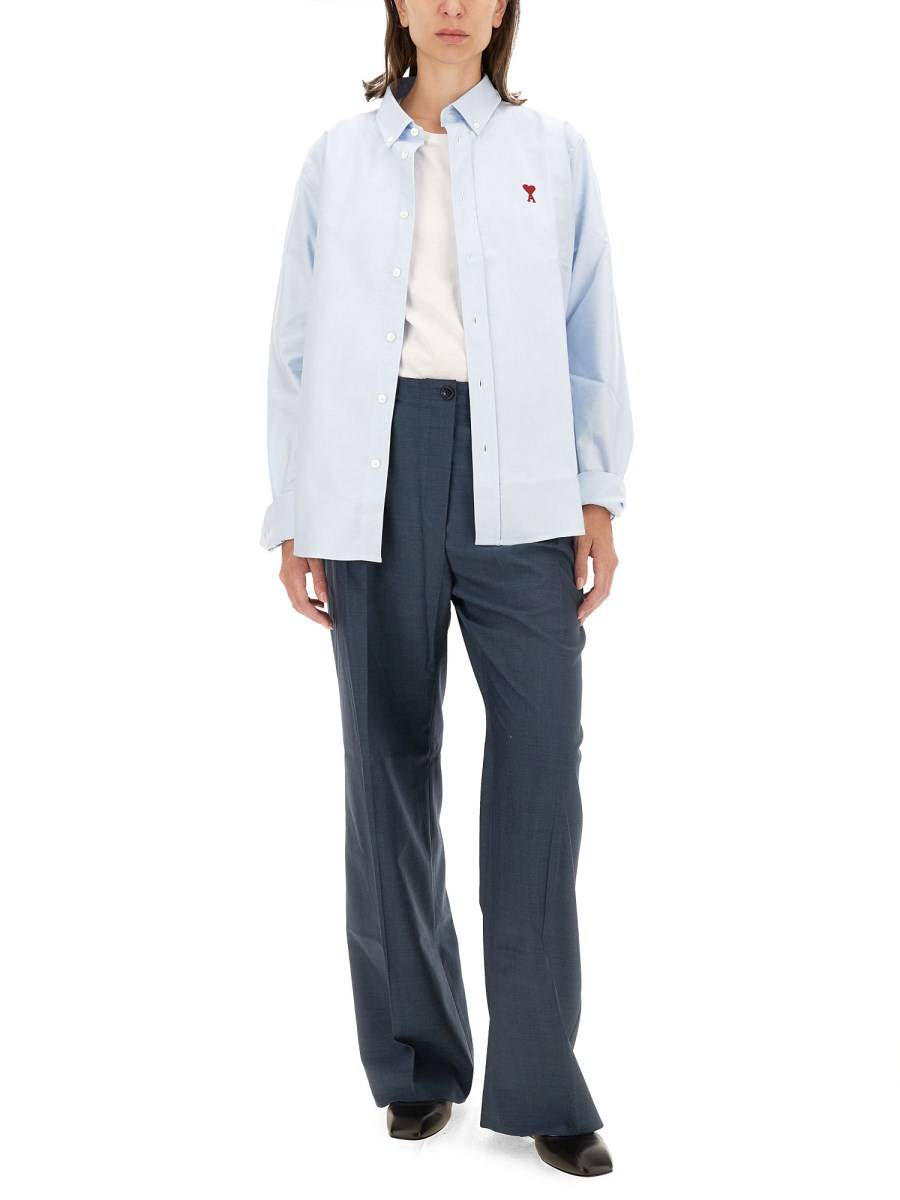 AMI PARIS CAMICIA CON LOGO Saldi Di Fabbrica