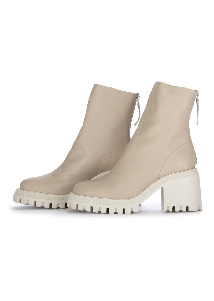 HALMANERA | STIVALETTI CON TACCO BARON PEYOTE BIANCO PANNA Vendita Calda