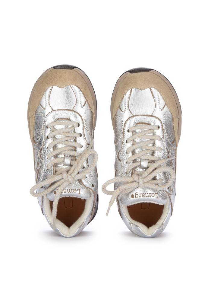 LEMARGO | SNEAKERS LAMINATO ARGENTO TAUPE In Saldo