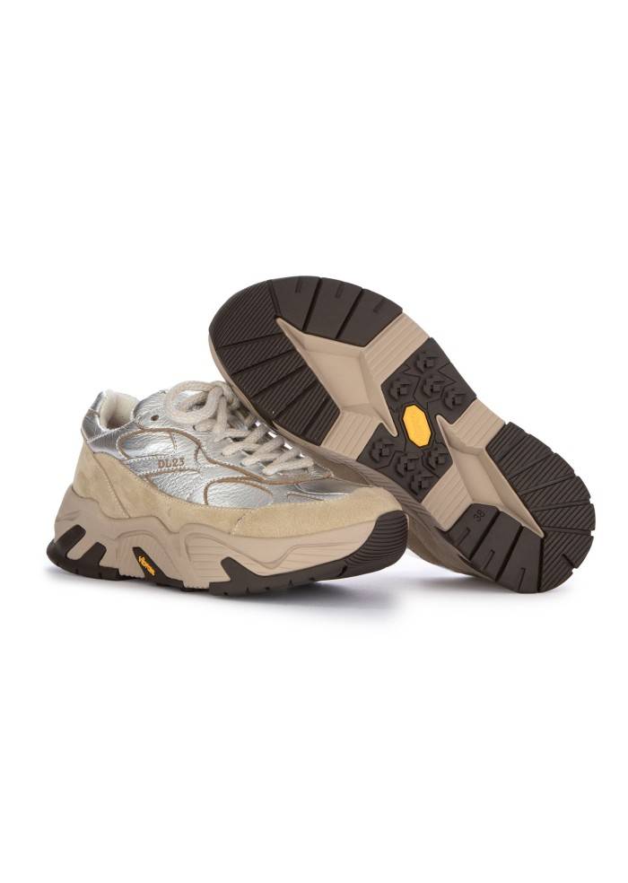 LEMARGO | SNEAKERS LAMINATO ARGENTO TAUPE In Saldo