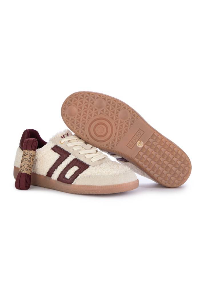BACK 70 | SNEAKERS TEDDY BIANCO BORDEAUX Nuovo