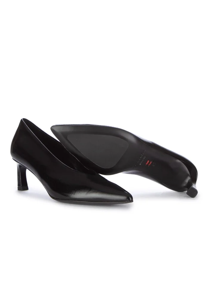 HALMANERA | SCARPE CON TACCO GLAZE NERO Online