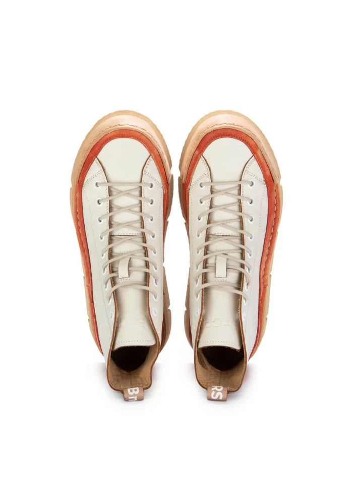 BNG REAL SHOES | SNEAKERS LA DINAMICA BIANCO PANNA ARANCIONE I Più Venduti