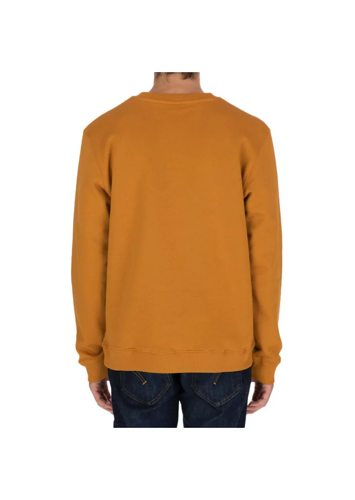 DONDUP | FELPA LOGO GIROCOLLO COTONE OCRA Moda