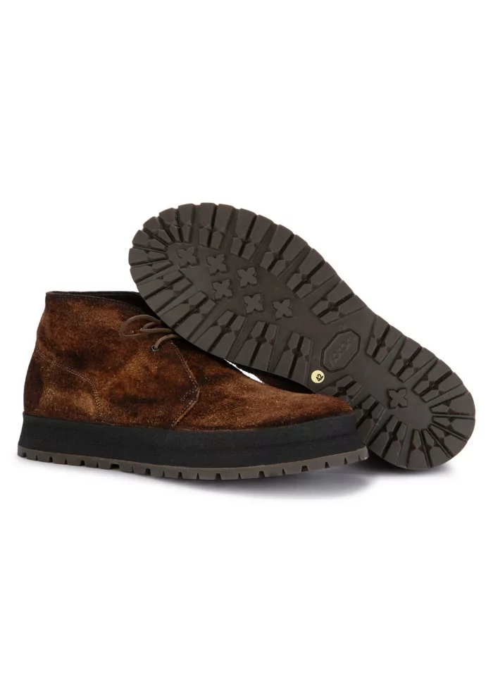 SHOTO | SCARPE ALLACCIATE ALCE CAMOSCIO MARRONE Italy