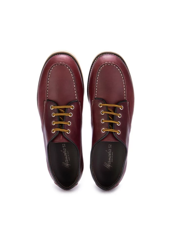 MANOVIA 52 | SCARPE ALLACCIATE COWBOY BORDEAUX In Linea