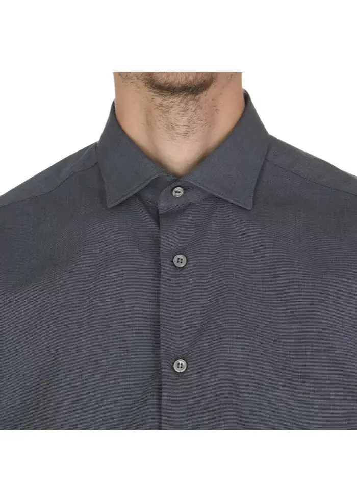 MASTRICAMICIAI | CAMICIA LUCA REGULAR FIT GRIGIO Qualità