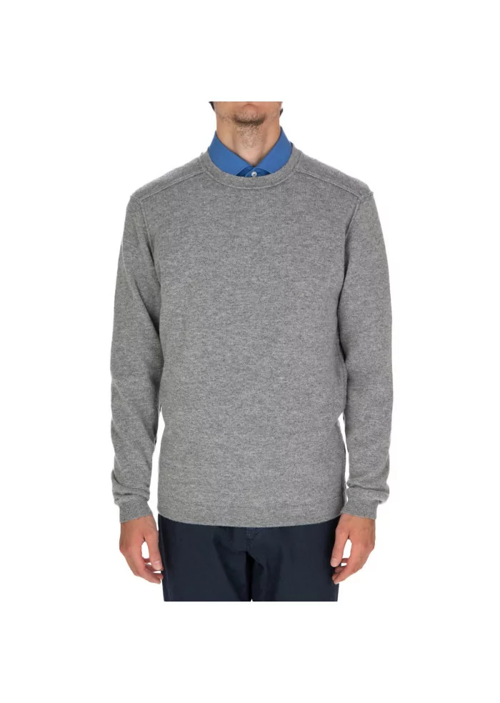 WOOL & CO | MAGLIONE LANA VISCOSA GRIGIO Qualità Garantita