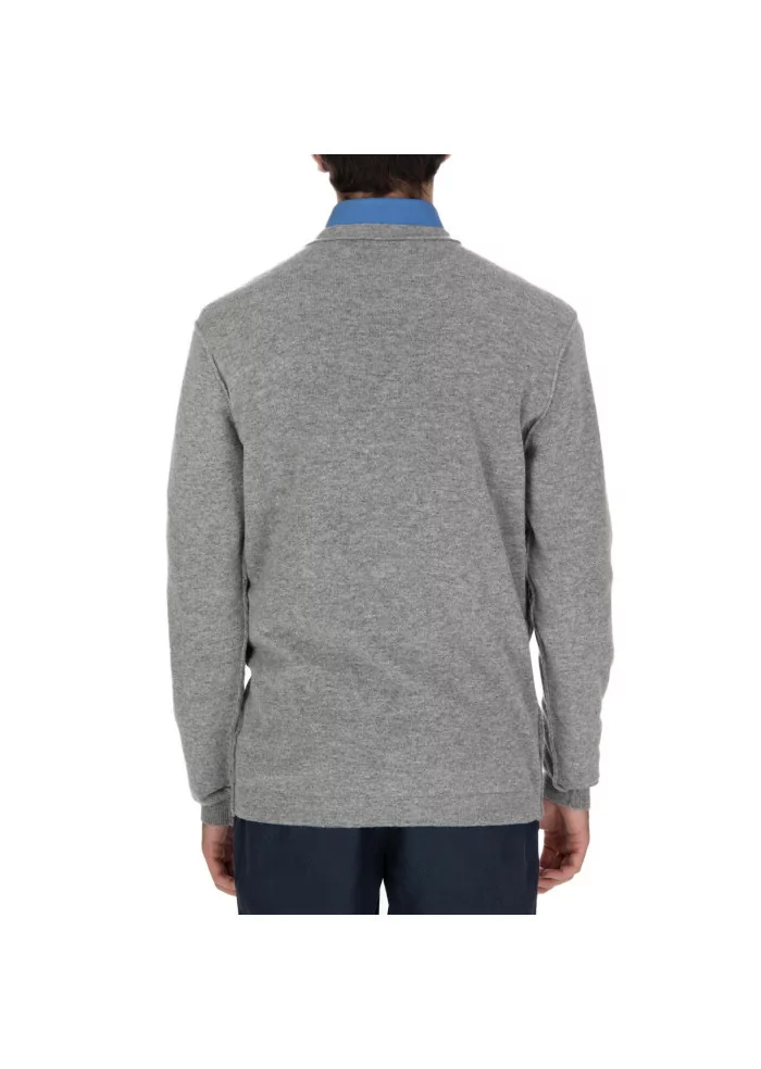WOOL & CO | MAGLIONE LANA VISCOSA GRIGIO Qualità Garantita