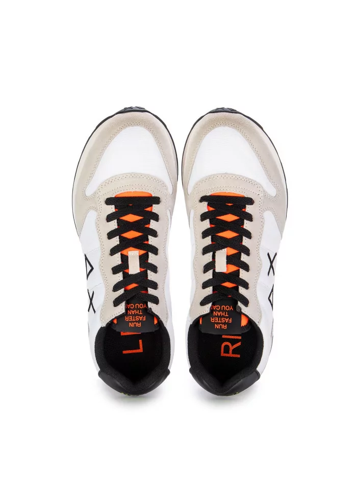 SUN68 | SNEAKERS TOM FLUO NYLON BIANCO TAUPE Consegna Veloce