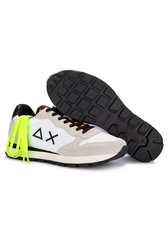 SUN68 | SNEAKERS TOM FLUO NYLON BIANCO TAUPE Consegna Veloce
