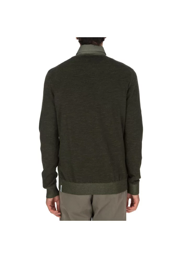 JURTA | MAGLIONE GIROCOLLO LANA MERINO VERDE Sottocosto