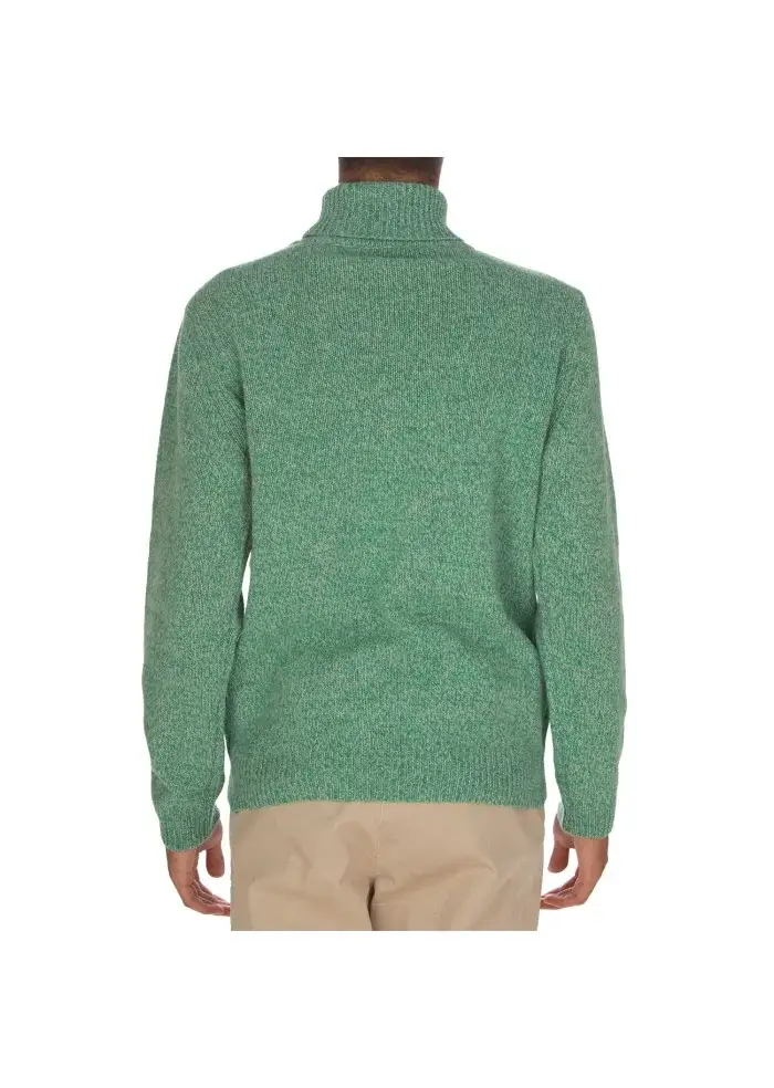 WOOL & CO | MAGLIONE DOLCEVITA VERDE Italy