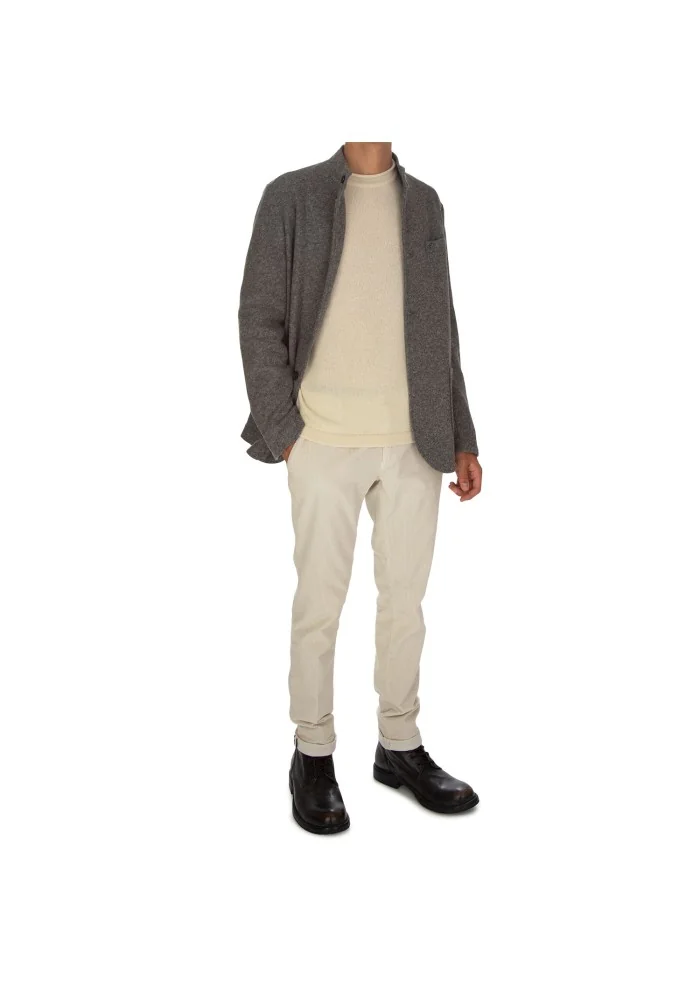 WOOL & CO | MAGLIONE GIROCOLLO BIANCO PANNA Italia