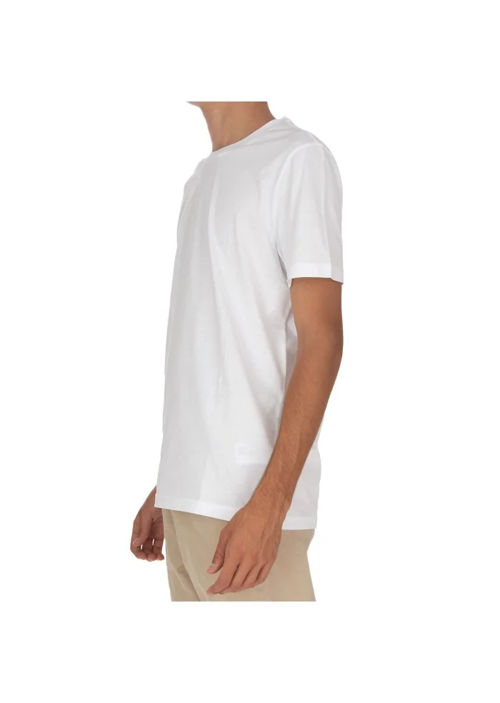 DONDUP | T-SHIRT DETTAGLIO LATERALE BIANCO Fino Al -60%
