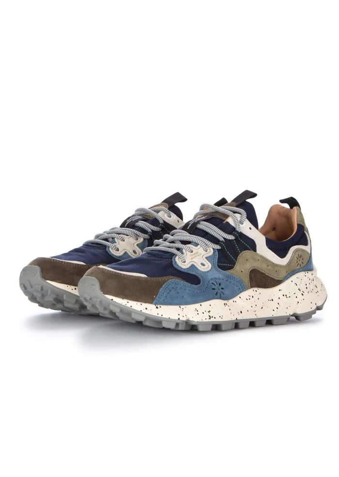 FLOWER MOUNTAIN | SNEAKERS YAMANO 3 BLU MARRONE Nuova