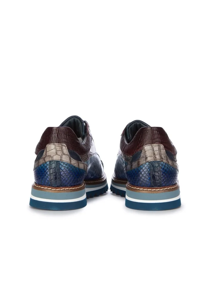 LORENZI | SCARPE ALLACCIATE DRILLO BLU Comprane uno, ottenene uno gratis