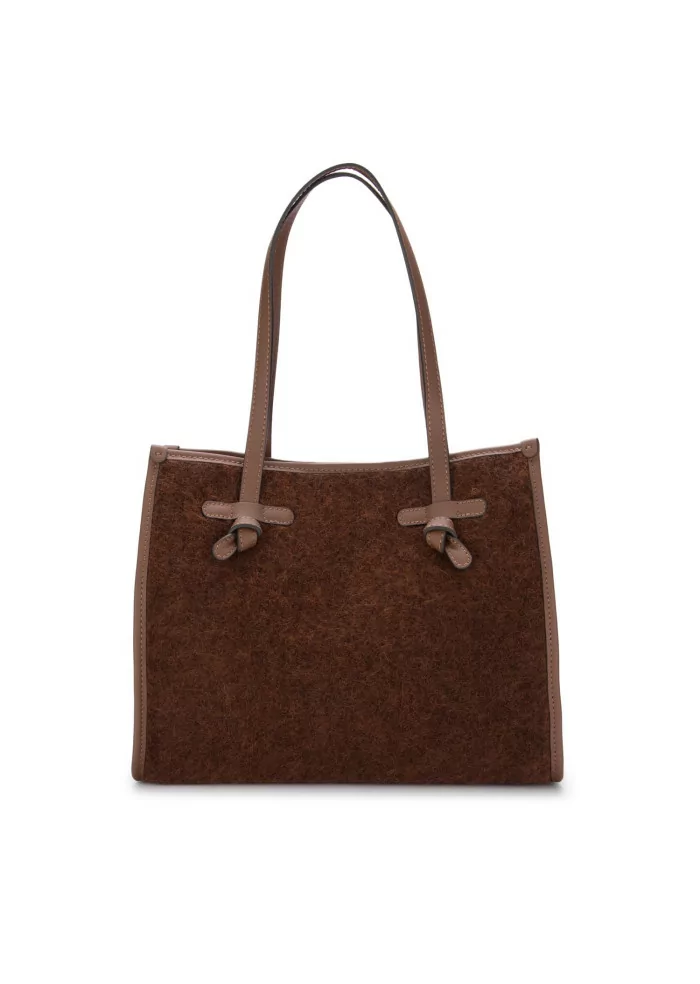 GIANNI CHIARINI | BORSA SHOPPER MARCELLA FURRY MARRONE Spedizione Gratuita