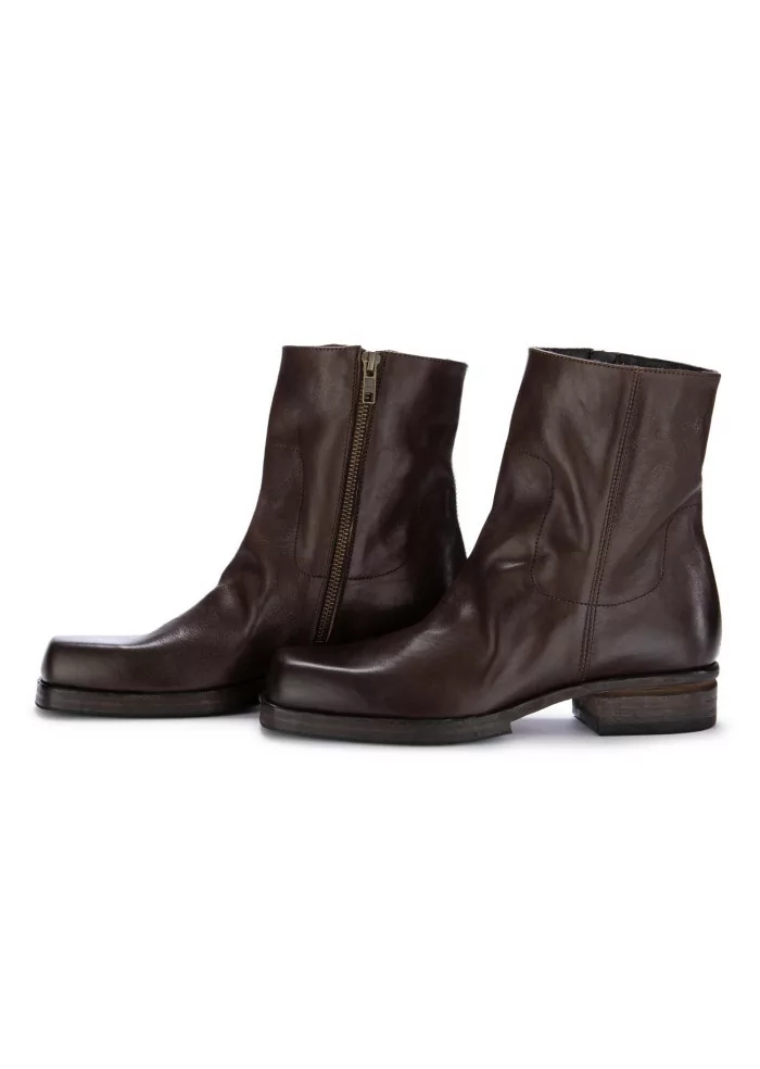 SHOTO | STIVALETTI PACO PELLE MARRONE SCURO Fino al 65% di sconto
