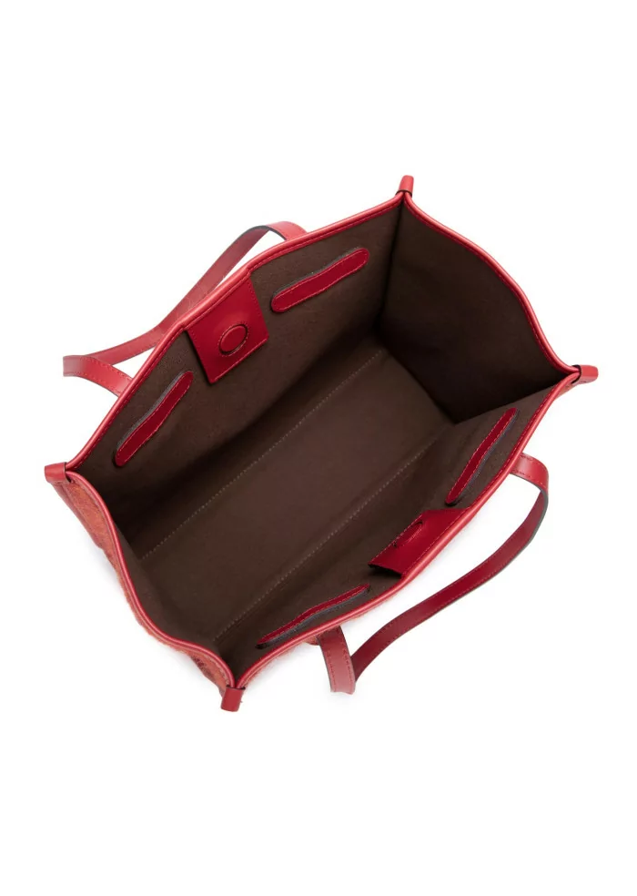 GIANNI CHIARINI | BORSA SHOPPER MARCELLA FURRY ROSSO Presa