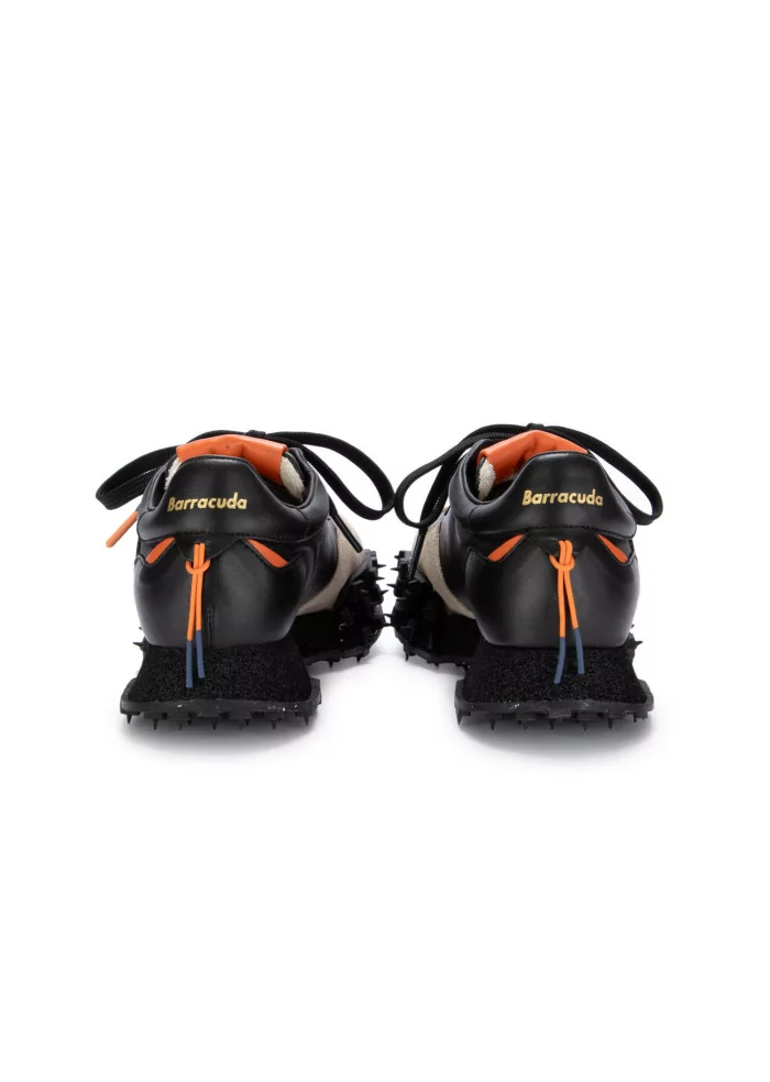 BARRACUDA | SNEAKERS PELLE CAMOSCIO NERO BEIGE In Vendita