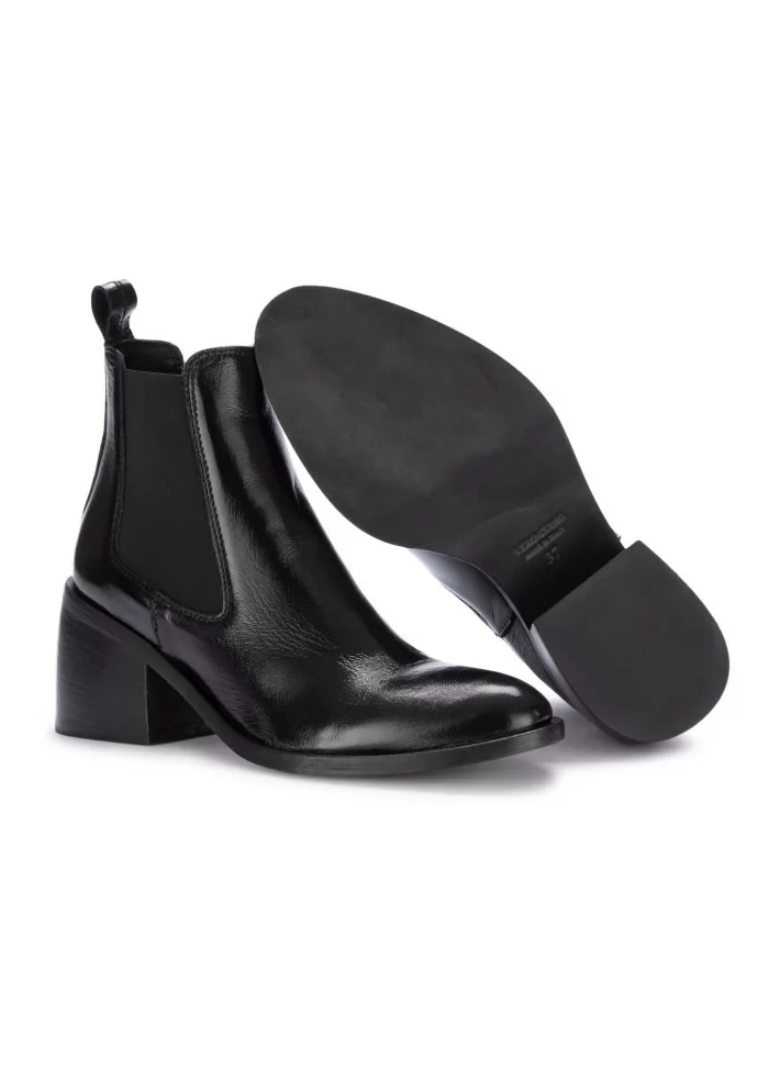 JUICE | CHELSEA CON TACCO PELLE VERNICIATA NERO Saldi