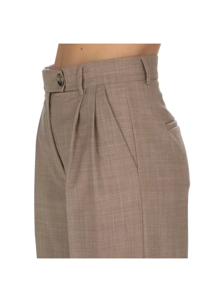 SOLOTRE | PANTALONI PALAZZO MARRONE Offerte
