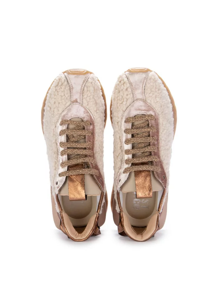 JUICE | SNEAKERS VELLUTO TEDDY BEIGE Saldi Di Fabbrica
