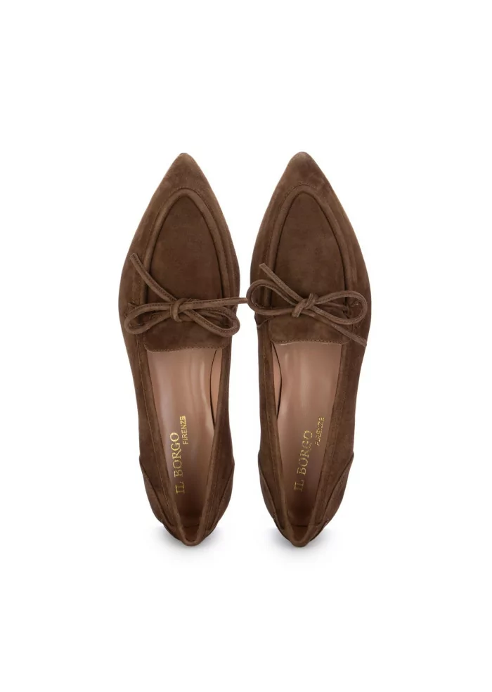 IL BORGO FIRENZE | SCARPE BASSE AMALFI CAMOSCIO MARRONE I Più Venduti