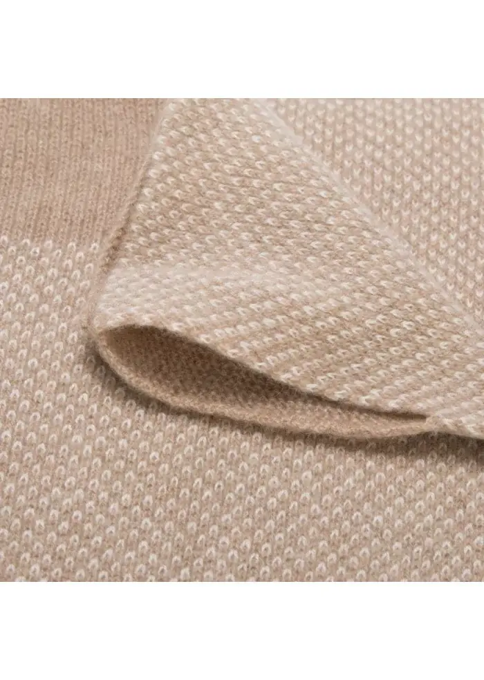 RIVIERA CASHMERE | SCALDACOLLO VIRGOLA BEIGE Moda
