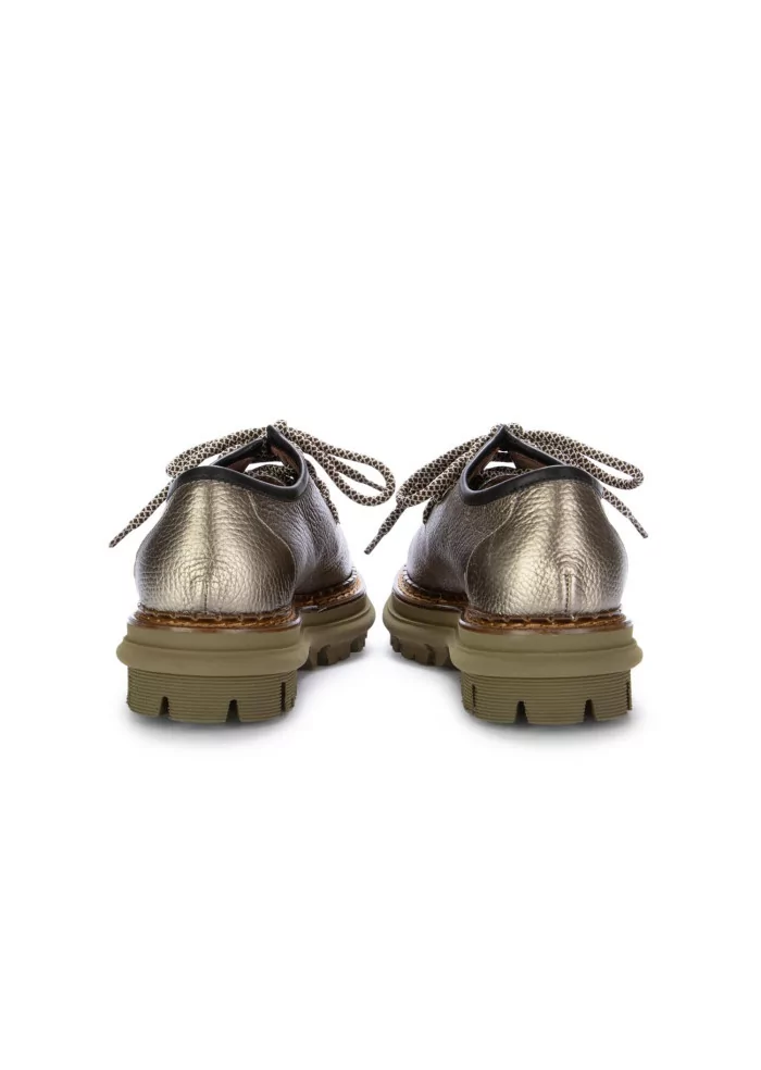 CATERINA C | SCARPE ALLACCIATE PELLE CAVALLINO BRONZO VERDE 2025