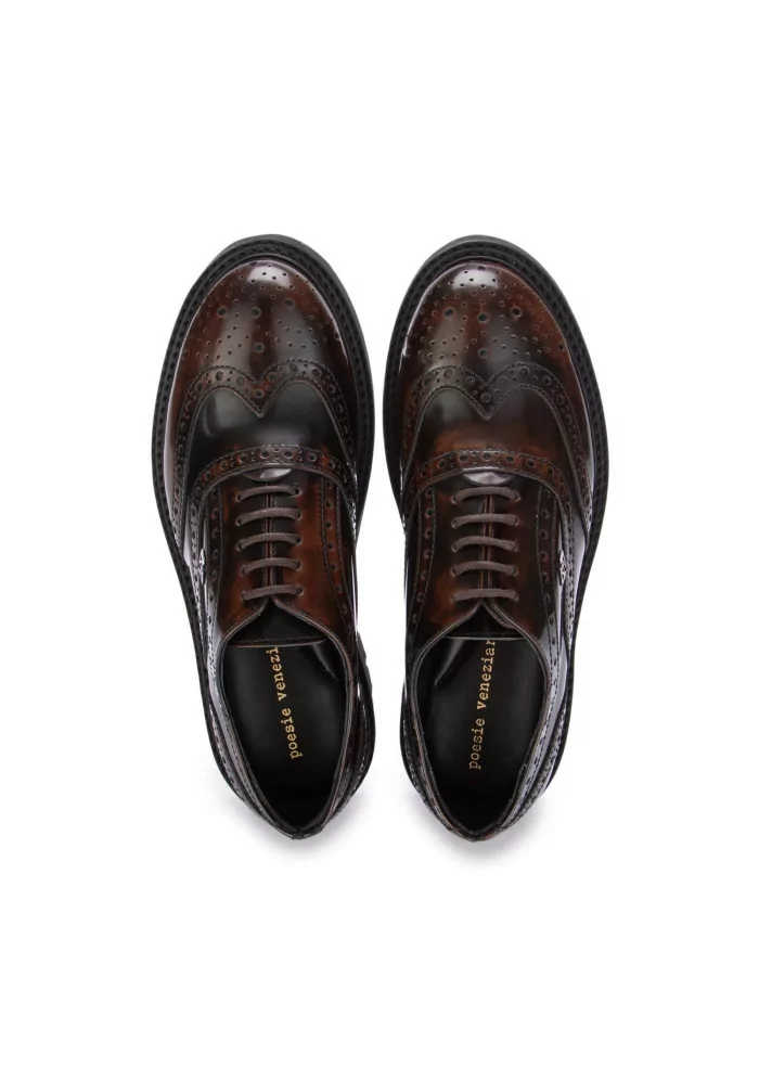 POESIE VENEZIANE | SCARPE ALLACCIATE BROGUE MARRONE In Linea