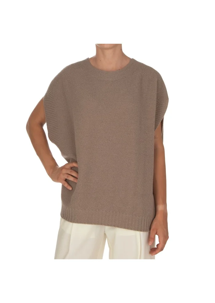 CASHMERE ISLAND | TOP SMANICATO CERTALDO GRIGIO TORTORA Acquista Ora