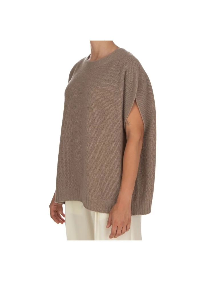 CASHMERE ISLAND | TOP SMANICATO CERTALDO GRIGIO TORTORA Acquista Ora
