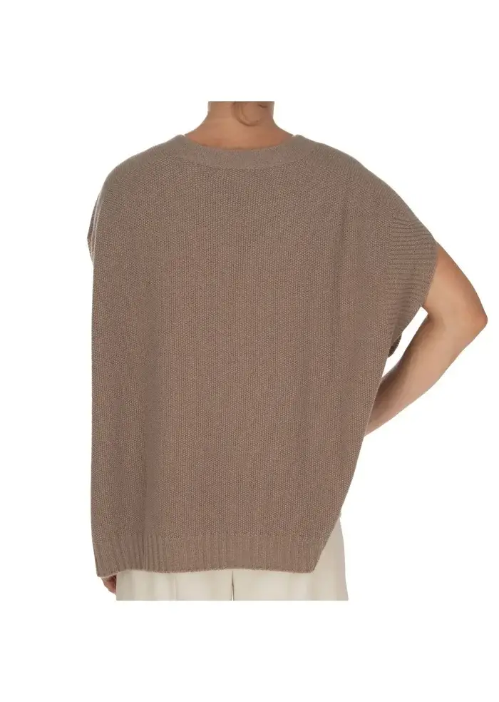 CASHMERE ISLAND | TOP SMANICATO CERTALDO GRIGIO TORTORA Acquista Ora