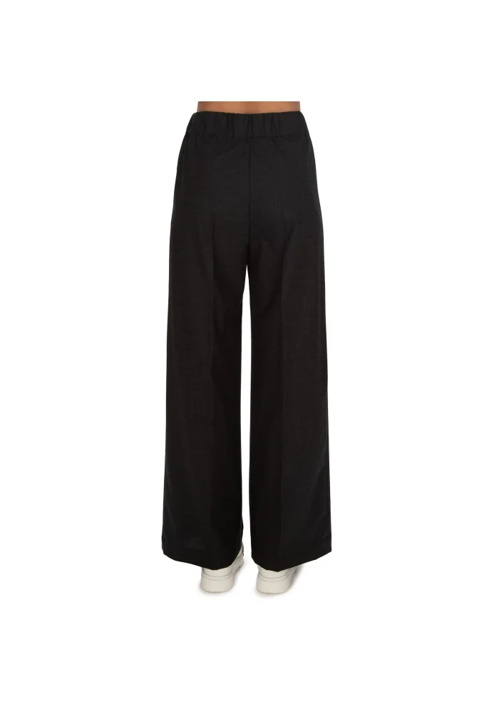 SEMICOUTURE | PANTALONI GAMBA LARGA GRIGIO ANTRACITE Fino Al -60%
