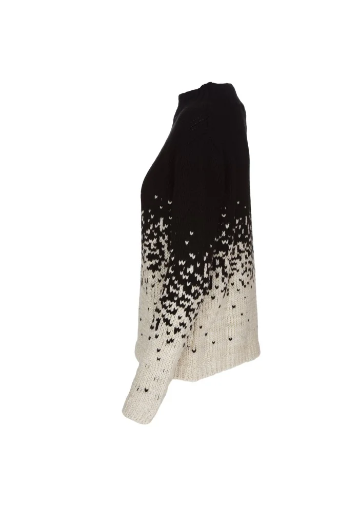 KARTIKA | MAGLIONE MOTIVO SFUMATO NERO BIANCO Hotsell