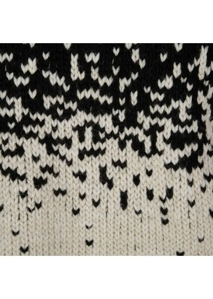 KARTIKA | MAGLIONE MOTIVO SFUMATO NERO BIANCO Hotsell