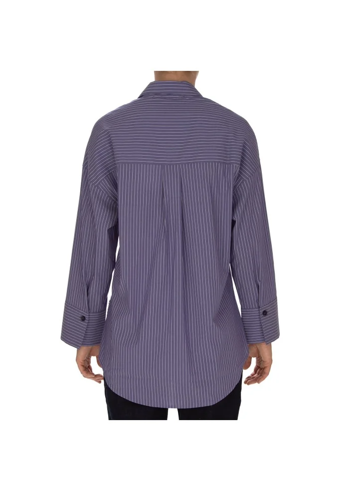 NOUMENO CONCEPT | CAMICIA A RIGHE VIOLA Sconto di tempo limitato
