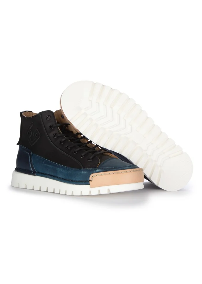BNG REAL SHOES | SNEAKERS ALTE LA NIGHT BLU NERO In Linea