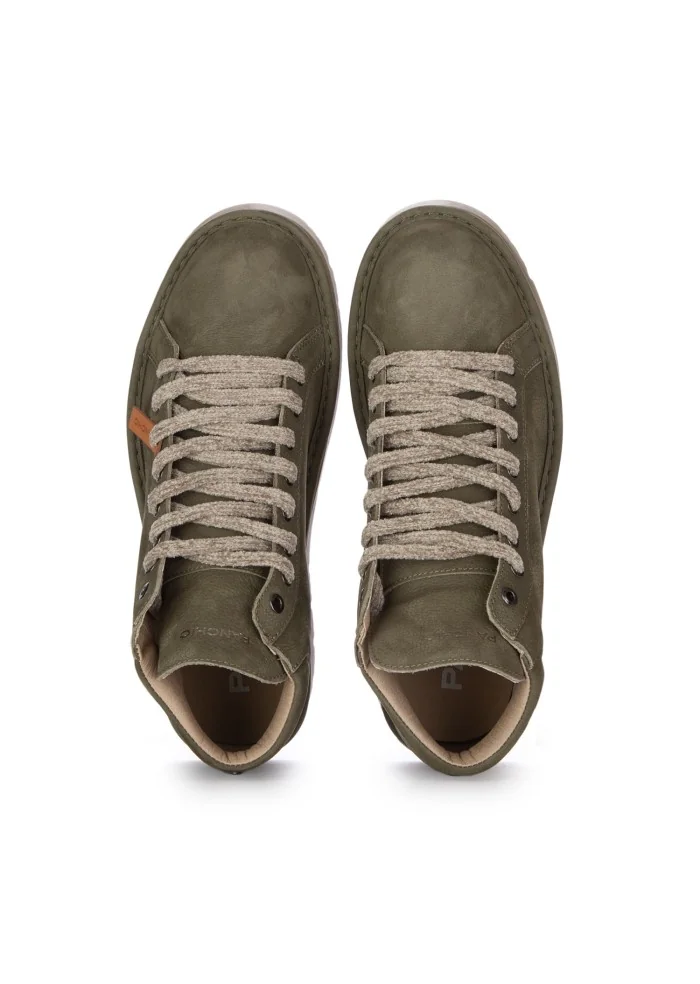 PANCHIC | SNEAKERS ALTE PELLE VERDE Spedizione Gratuita