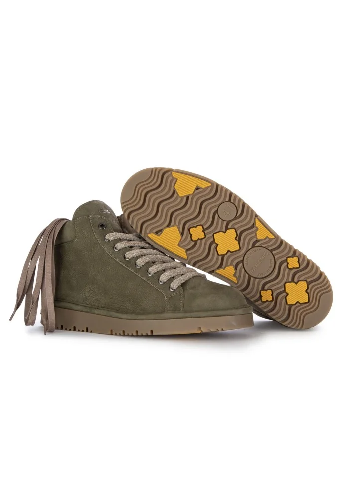 PANCHIC | SNEAKERS ALTE PELLE VERDE Spedizione Gratuita