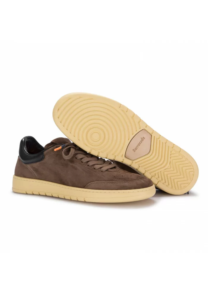 BARRACUDA | SNEAKERS GUGA PELLE SCAMOSCIATA MARRONE Liquidazione
