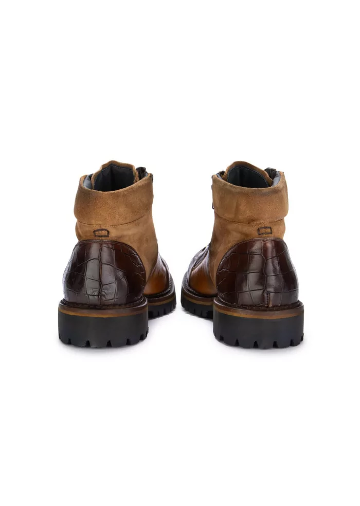 LORENZI | STIVALETTI ALLACCIATI SAFARI MARRONE BEIGE Economico