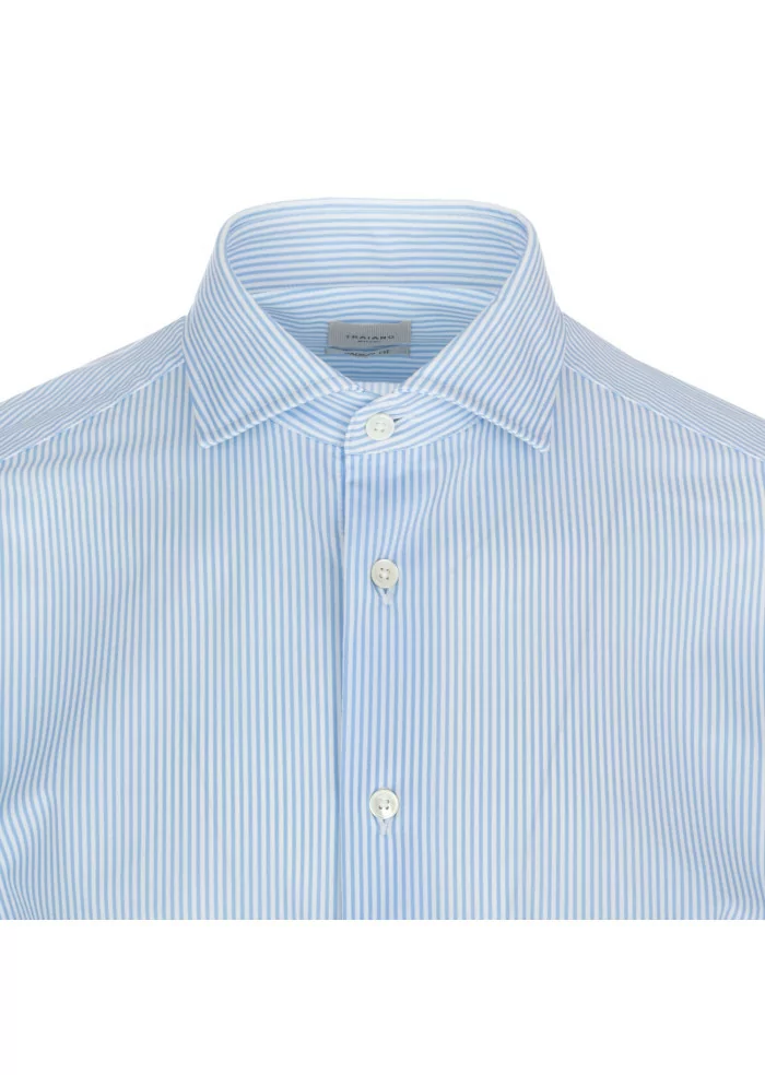 TRAIANO | CAMICIA A RIGHE AZZURRO BIANCO Hotsell
