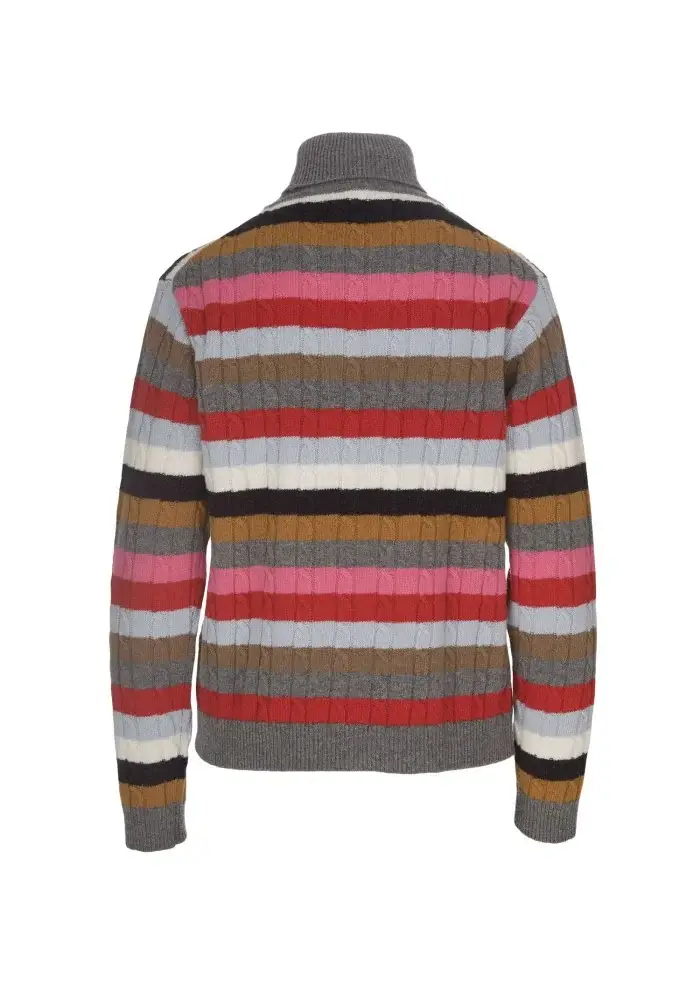 SEMICOUTURE | MAGLIONE DOLCEVITA LANA MULTICOLORE Promozione
